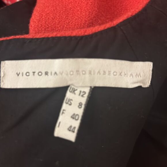 Victoria Beckham red wool midi dress, US8 - Picture 10 of 11